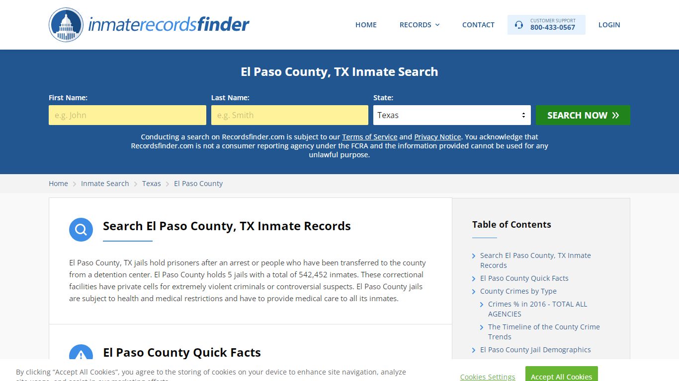 El Paso County, TX Inmate Lookup & Jail Records Online